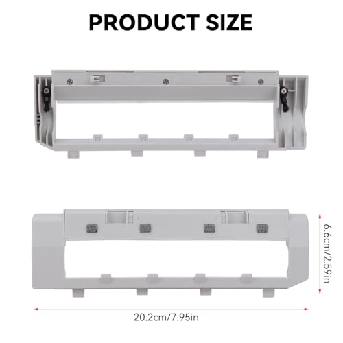 Image of Replacement Brush Guards Covers Back Cover for Roborock Q Revo, Roborock Qrevo MaxV, Roborock Qrevo S, and Q Revo Pro Robot Vacuum Cleaner - Main Brush Holder Accessories Parts(White)