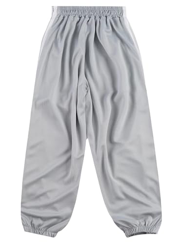 TTAO Kids Boys Side Split Button Tear Away Basketball Pants Loose Fit Post Surgery Sweatpants with Pockets4