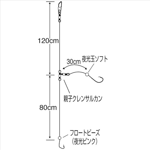 ささめ針(SASAME) FSM82 実船 アマダイ ケイムラ&フロートビーズ 4号 画像2