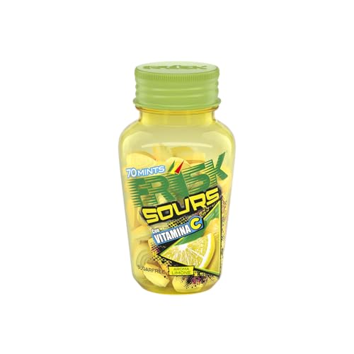 Frisk Sour Lemon, Caramelle Dure, Gusto Limone, senza Zucchero, Confezione da 6 Barattoli con 49 Microcompresse, adatto Fuori Casa o a Lavoro, da Portare Sempre con Te - 5
