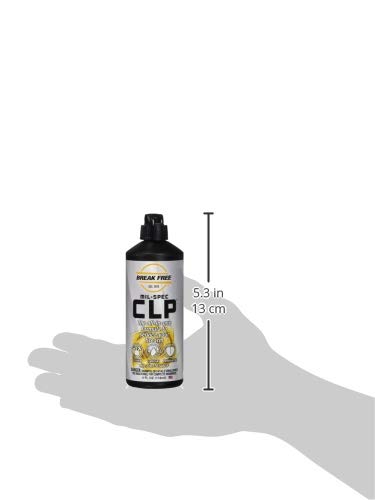 Break Free CLP Cleaner Lubricant and Preservative All in One Gun Cleaner, CLP-4, Squeeze Bottle, Synthetic Oil, 4 Ounces