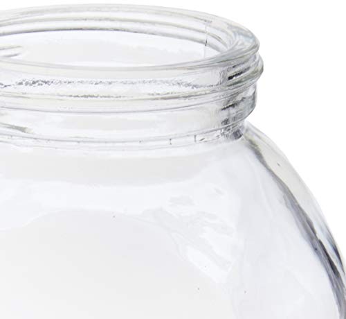 Porta Mantimento De Vidro Transparente C/tampa Metal C/visor De Acrílico 200ml Lyor Transparente No