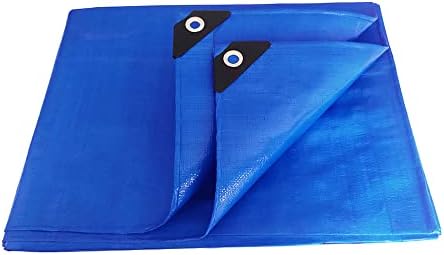ANSIO Tarpaulin Waterproof Heavy Duty Sheet 2m x 3m / 6.5ft x 10ft Premium Grade Tarpaulin 200g/m² - Green