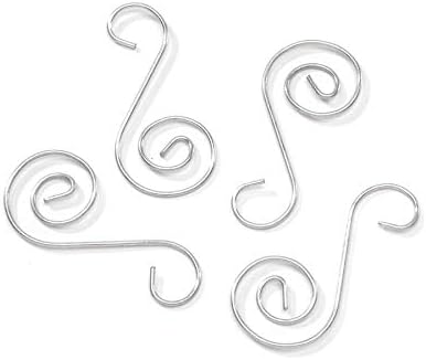 Darice Wire, Silver, 2 inches, 18 Pieces Ornament Hook, x