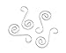Art Wall 2480-02 18-Piece Wire Ornament Hooks, 2-Inch, Silver