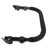 Manijas de extensión para cochecito: el mango del cochecito de bebé está hecho de esponja seleccionada, material plástico, duradero y seguro, excelente y simple, que sirve durante mucho tiempo, mango del cochecito