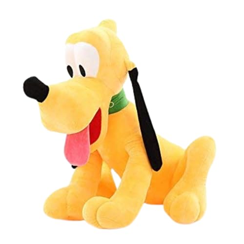 Image of Tickles Dog Cartoon Character Soft Stuffed Plush Animal Toy for Kids Boys & Girls Birthday Gifts (Color: Yellow Size: 40 cm)