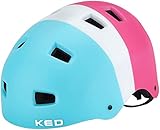 MAX Shell-Technologie KED Unisex Jugend 5forty Fahrradhelm, 3 Colors Retro Girl, M (54-58cm)