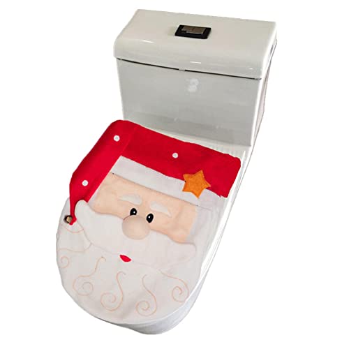 Baoblaze Toilettensitzbezug, Weihnachten, Deckelbezug, Ornament, Zubehör, für Party-Festival – Bild 7