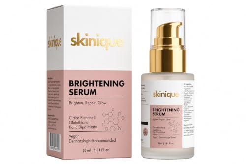 Image of Brightening Serum 30ml With Japanese Claire Blanche-II, Glutathione, Kojic Dipalmitate & Alpha Arbutin Serum | Brighten - Barrier Repair - Glow | Soft & Smooth Skin, Helps Reduce Dark Spots, Uneven Skin Tone & Dullness