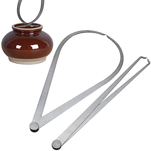 DHER Calibradora De Arcilla Herramienta Medir La Escultura De CeráMica De Arcilla Calibradores Internos Y Externos De Grado Industrial Herramientas De MedicióN De Acero Inoxidable Calibradores (300mm)