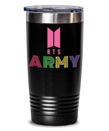 Generic BTS TUMBLER - BTS cup - Kpop mug - K-POP merchandise - BTS fans - BTS coffee mug - BTS cup - BTS merchandise, Black, 20oz