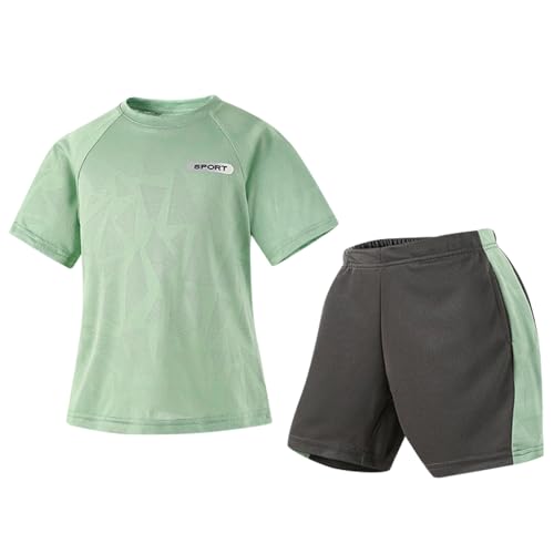 Amur Leopard Survêtement Fille Ensemble Jogging Enfant Garçon Set 2pcs d'Été T-shirt à Manches...