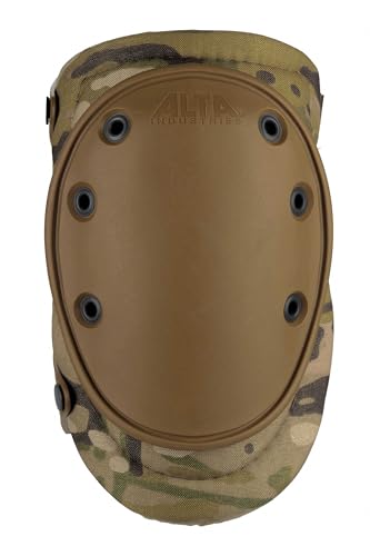 ALTA 50453.16 AltaFLEX Gel Insert Heavy Duty Knee Protector Pad MultiCAM Cordura Nylon Fabric AltaLOK Fastening Flexible Cap Long Coyote