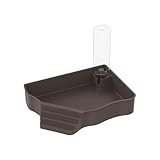 Pewihyer Reptilien-Wasserspender Automatischer Wasserspender mit Rampe, extra großer Reptilien-Badepool für Gecko, Schlange, Schildkröte, Bartagame, Eidechsenbad, Aquarium-Ornament