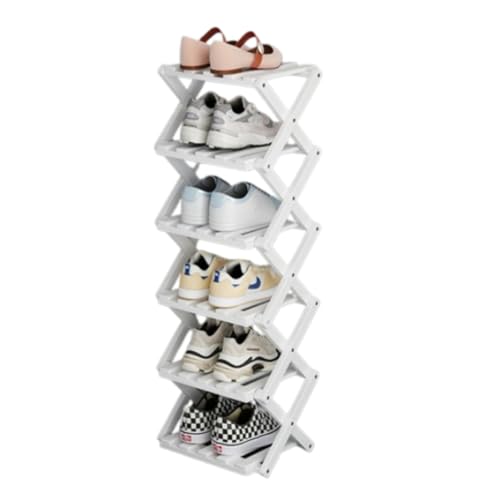 Étagère à chaussures vertical anti-poussière peu encombrant
