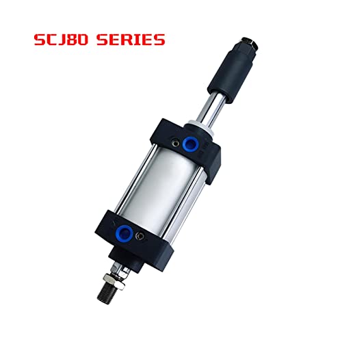 Cilindro de aire de aluminio SCJ80 de 80 mm con doble actuación ajustable 3