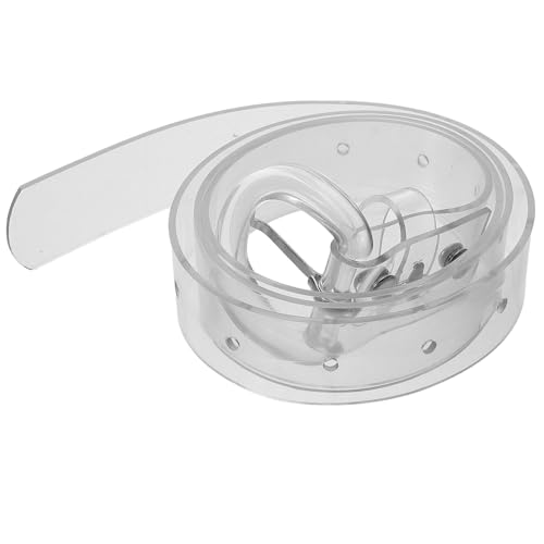 OKUMEYR Cinturón Transparente Ajustable para Mujer Diseño Elástico Invisible Accesorio Decorativo Versátil para Jeans Vestidos y Ocasiones Formales Realza Cintura con Estilo Moderno