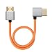 Eonvic 8K HDMI 2.1 Silikonkabel 48Gbps Ultra High-Speed Unterstützt 8K@60Hz 4K@120Hz für Sony CineAltaV2, für Z CAM E2-F8, für Canon EOS R5 C Kameras, für PS5 Pro/Xbox Orange 1.0 m