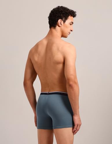 Image of U.S. Polo ASSN. Men's I667 Ribbed Cotton Mid Rise Underwear Trunks - Pack of 1