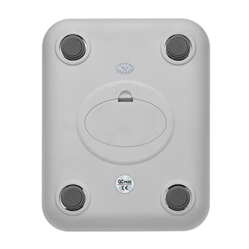 TFA Dostmann digital kitchen scale AMARETTI, 50.2004.54, illuminated LCD display, weighing vlack in metal look, TARA function, flat design, automatic shut-off function, silver, (L)140 x (W)180 x (H)20 image 4