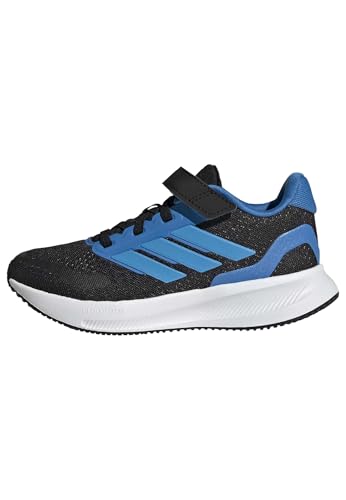Image of adidas Kids' Marvel Run Falcon 5 Elastic Lace & Strap Shoe