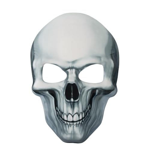Vocoliday 1Pcs Halloween Skull Mask Skeleton Mask for Halloween Carnival Costume Party Accessory (White)