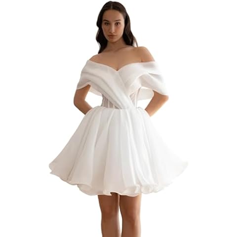 DXUOPL Off Shoulder Wedding Dress Cover