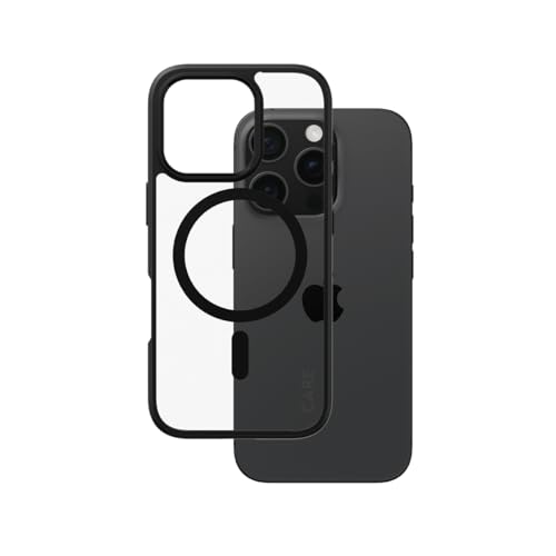 PanzerGlass Care Flagship Urban Combat MagSafe Coque pour Apple iPhone 16 Pro 6,3" 2024 | Protection Contre Les Chutes de 4,6 m, Anti-jaunissement, Profil Fin, Lunette d'appareil Photo surélevée,