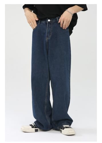 Men's Denim Jeans Korean Style Casual Loose Wide Leg Commuting Daily Wide Leg Pants for Men2