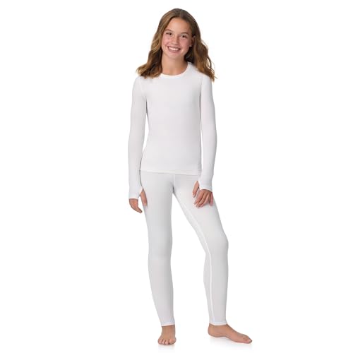 Image of Cuddl Duds Lightweight 2 Piece Active Base Layer Matching Sets for Girls