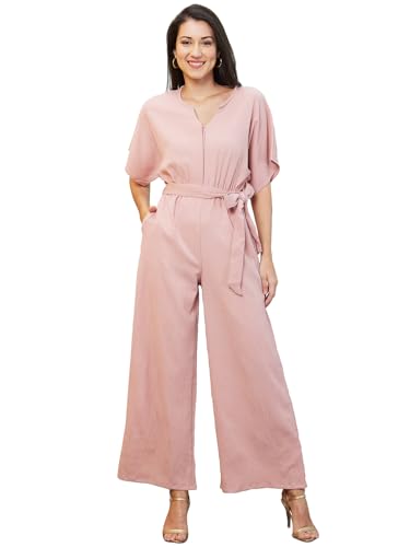 Image of Globus Women Navy Solid Boiler Jumpsuit-3638099005