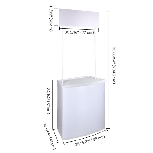 Yescom Portable Promotion Counter Table Foldable Booth Kiosk Trade Show Display Banner Stand 2 Pack - Thumbnail 7