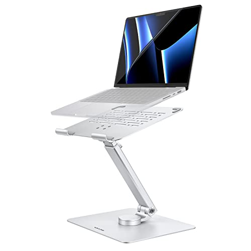WAVLINK Soporte para portátil con base giratoria de 360°, soporte ergonómico plegable para...