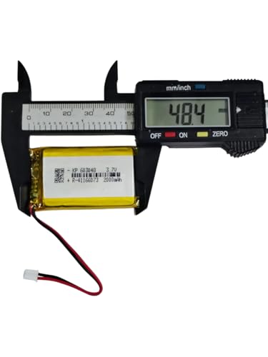 Image of KP Original Battery 3.7V 2000mAH 2PIN Connector Lipo Rechargeable Battery Model KP-603048 | Lithium Polymer Battery for Bluetooth Speaker