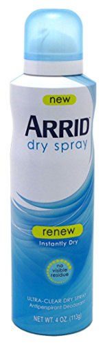 Arrid Deodorant 4 Ounce Dry Spray Renew (118ml) (6 Pack)