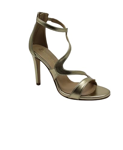 Chaussures or platine sandales femme talon fermé pour un excellent maintien du pied