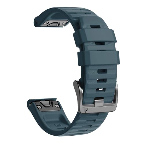 Image of ANCOOL Compatible with Fenix 6X /7X Band 26mm Quickfit Soft Silicone Watch Band Replacement for Fenix 5X /Fenix 8 51mm /Fenix 5X Plus /Fenix 3 /Fenix 6X Pro /Descent Descent MK2i Smartwatches (Slate)