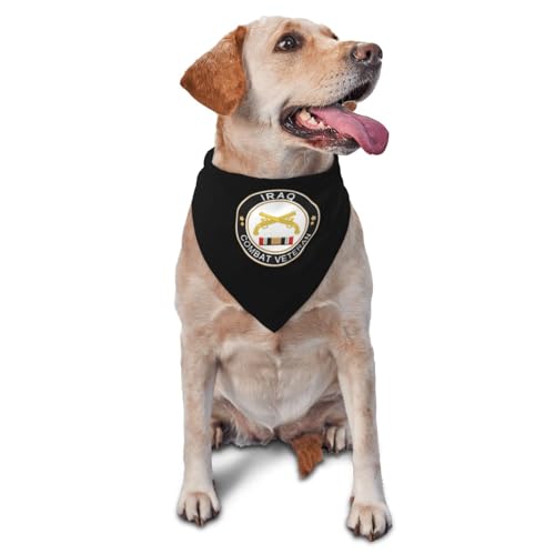 US Army Military Police Corps Iraq Combat Veteran Dog Scarf Pet Bandana Cat Pet Bibs