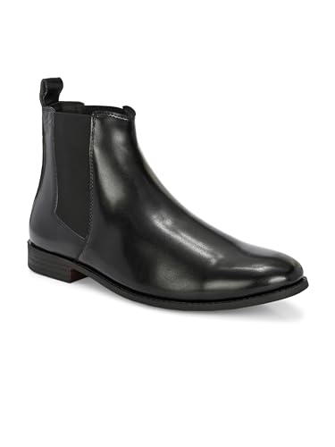 Image of EL PASO Men Faux Leather Casual Chelsea Boots