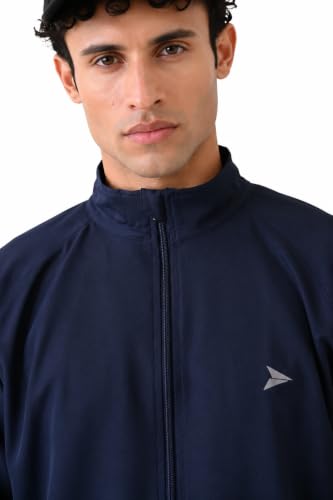 Image of FITINC Men's Sports Jacket | Regular Fit | Full Zip | Zipper Pockets | Jacket for Gym, Running, Cycling & Travel