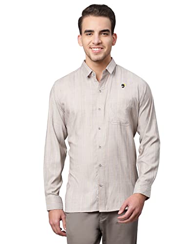 Image of Nirmla Fashion Men's Solid Regular Fit Full Sleeve Cotton Casual Shirt