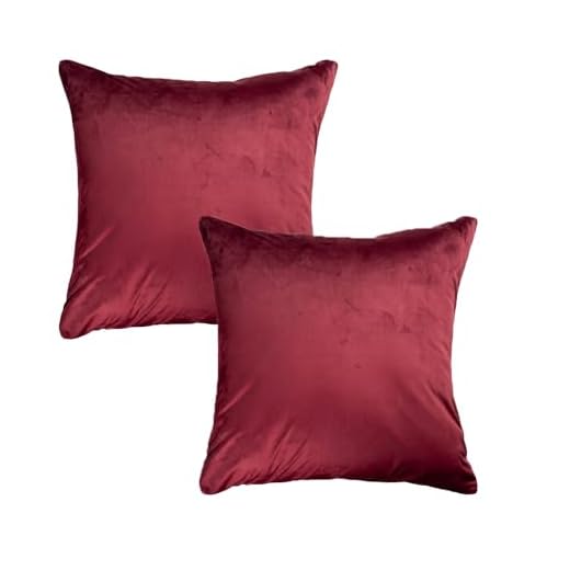 Kit 2 Almofadas Cheias Suede Decorativa 45 X 45cm Zíper (Vinho)