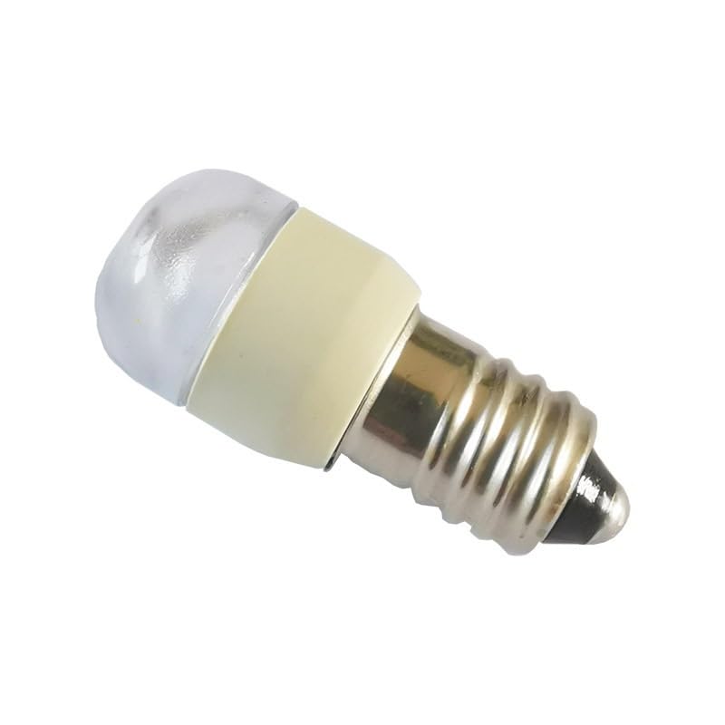 HHF Home Lighting, Lot de 50 Ampoules LED colorées ELD DC 3/6/12/24/36 V 0,5 W E10/E12, Lampe Torche à LED(Bianco,E12 24V)
