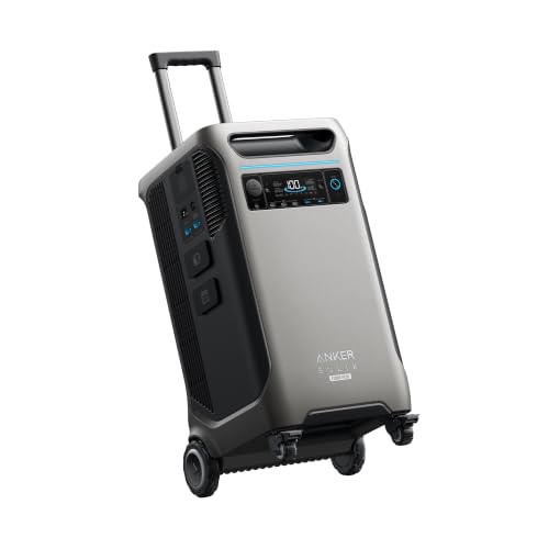 Image of Anker SOLIX F3800 Plus Portable Power Station, 3,840Wh, 3,200W Solar Input3,840Wh LiFePO4 Battery, Expandable to 53kWh, 6,000W Solar Generator for Home, RVs, and Emergencies, UPS（RENEWED）