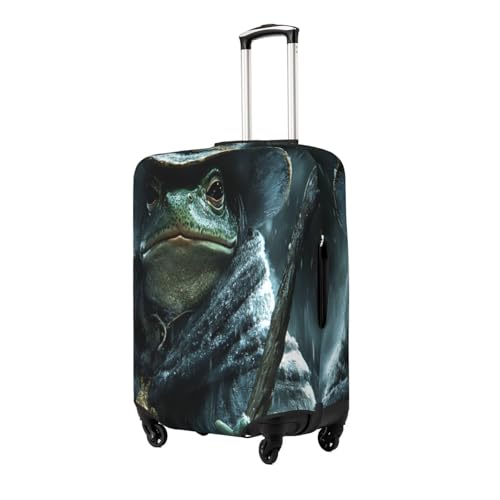 Frog Wizard Durable Luggage Cover Suitcase Protector Anti-Scratch Luggage Cover Fits 18-32inch Luggage, Black, M2