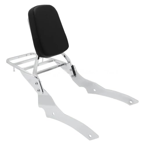 Dossier passager moto en acier chromé et porte-bagages haut de gamme pour XVS650 Dragstar