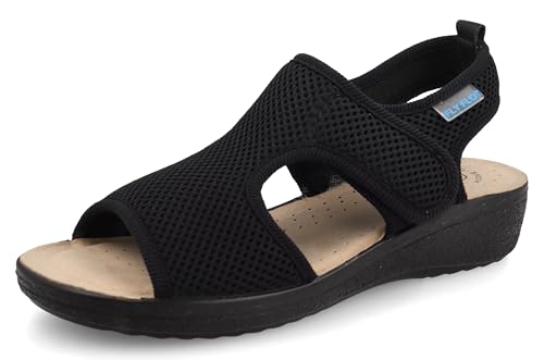 Sandalias mule Fly Flot de mujer con tira ajustable y plantilla Evopell cómoda