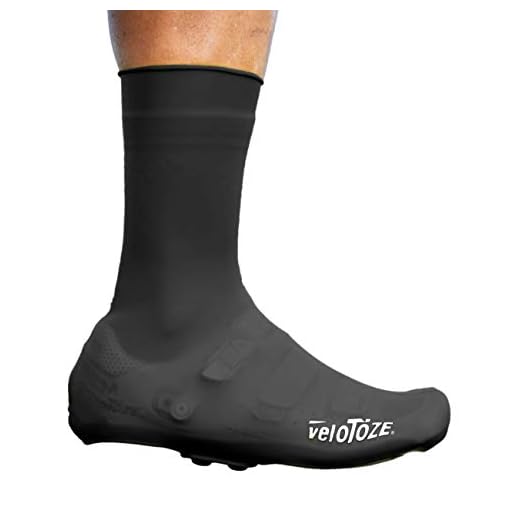 VELOTOZE CUBREZAPATILLAS DE SILICONA ALTO NEGRO - TALLA M