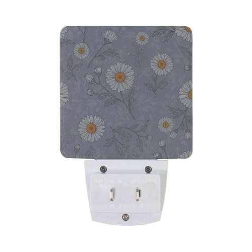 Lámpara nocturna Aslsiy flores multicolor LED miniatura 2
